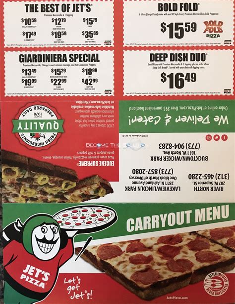 jet's pizza menu